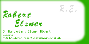 robert elsner business card